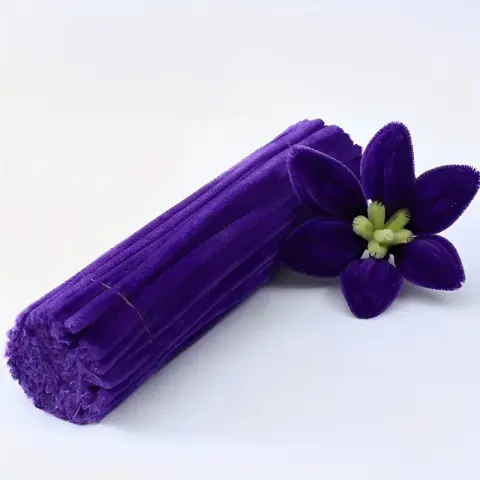 Синельная проволока 100шт фиолетовая 30 см (СП/violet/04)