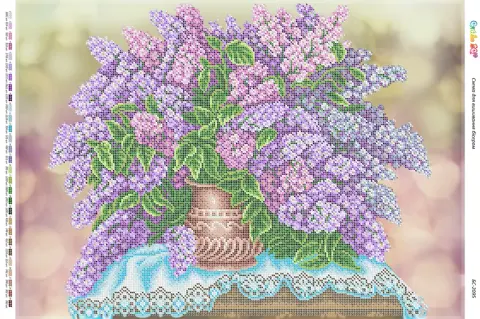 Схема для вишивання бісером BS Бузок (BS-2095)