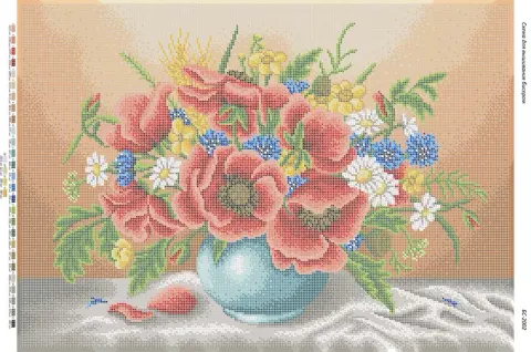 Схема для вишивання бісером BS Маки 2 41,2 x 58,2 см (BS-2002)