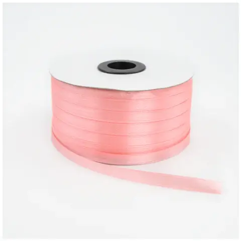 Атласна стрічка ніжно-рожева, 0,3 см, 92 м (03/light-pink)