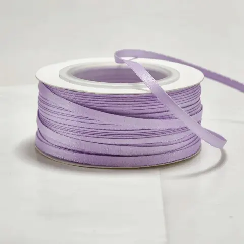 Атласна стрічка бузкова, 0,3 см, 92 м (03/lilac)