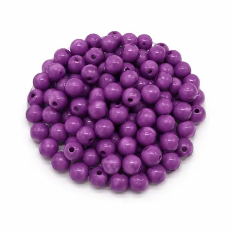 Намистини пластикові кульки фіолетові 10 мм 250 г (10mm-104)