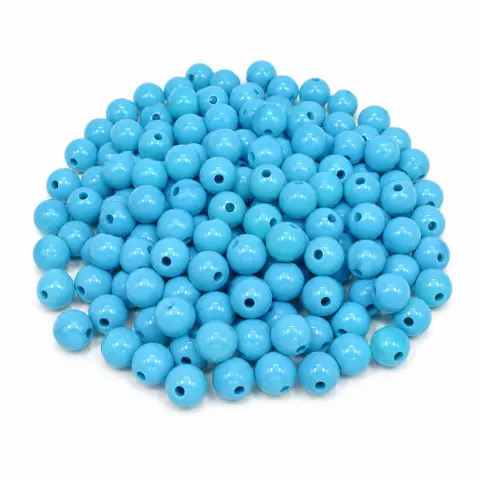 Намистини кульки блакитні 10 мм 250 г (10mm-106)