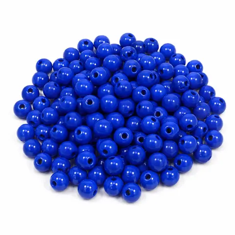Намистини пластикові кульки сині 10 мм 250 г (10mm-109)