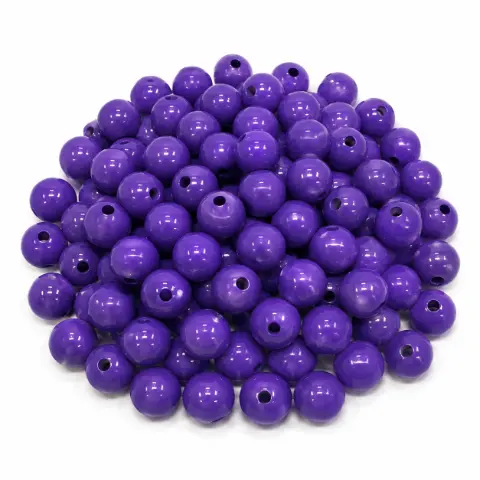 Намистини пластикові кульки фіолетові 10 мм 250 г (10mm-112)