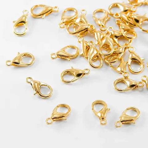 Карабін 7мм золотистого кольору 100шт (К7-100/gold)