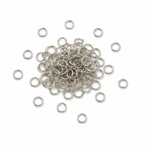 Кольца 5мм фасовка 5г цвет (К5-6мм/steel)