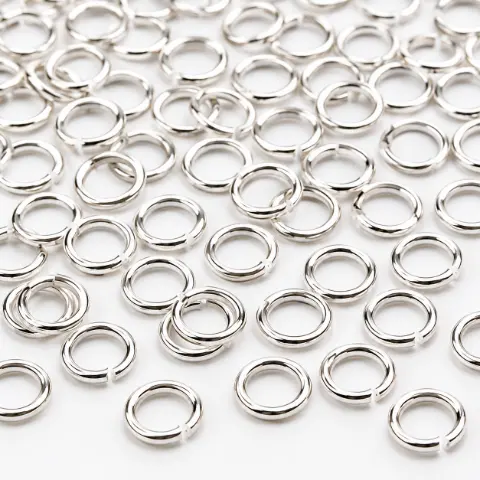 Кольца 5мм фасовка 5г серебристый цвет (К5-5мм/silver)