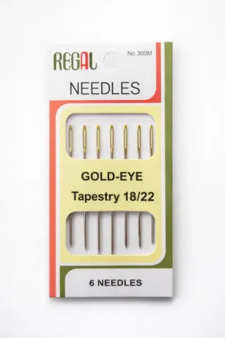 Набор игл REGAL Gold-Eye Tapestry 18/22 6 шт (СВ-300M)