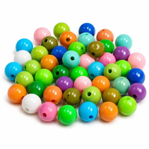 Бусины пластиковые микс 14 мм 25 г (mix-14/25g)