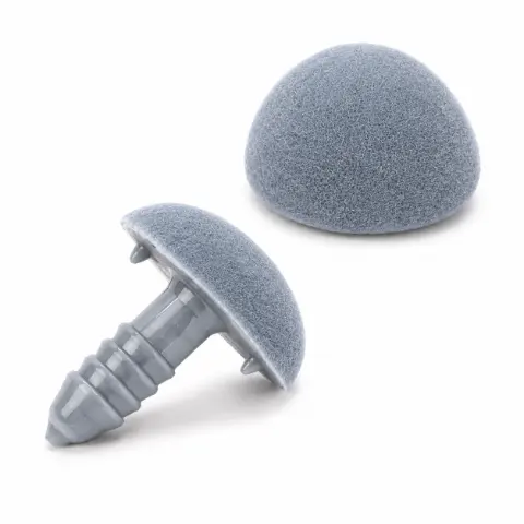 Носик для іграшок 12 x 15 мм сірий 1 шт арт. БНГ-12*15с (1215-1/grey)