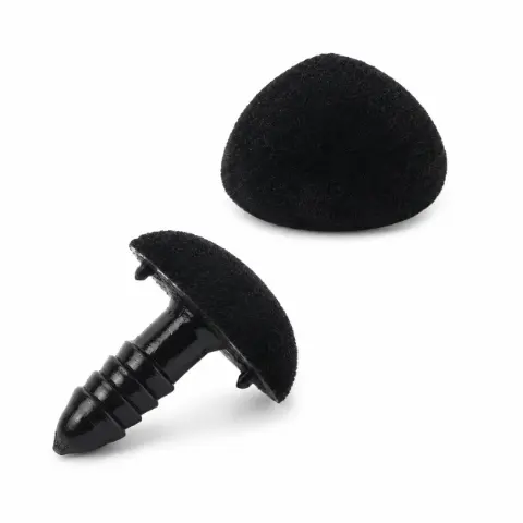Носик для іграшок 7 x 9 мм чорний 1 шт арт. БНГ-7*9ч (79-1/black)