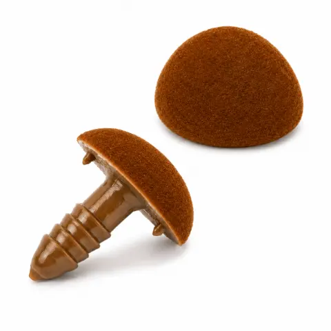 Носик для іграшок 7 x 9 мм коричневий 1 шт арт. БНГ-7*9к (79-1/L-brown)