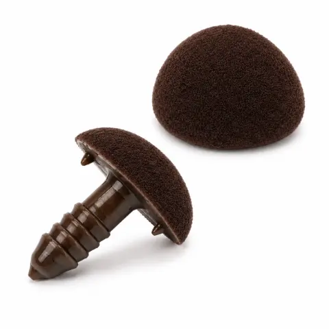 Носик для іграшок 7 x 9 мм коричневий 1 шт арт. БНГ-7 x 9мм (79-1/brown)