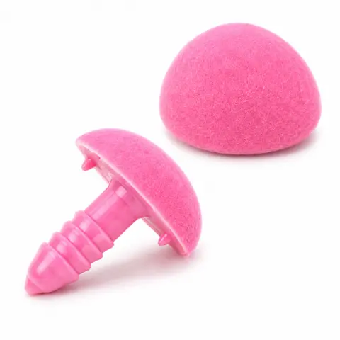 Носик для іграшок 7 x 9 мм рожевий 1 шт арт. БНГ-7*9р (79-1/pink)