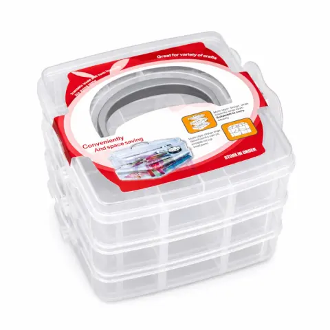 Органайзер для хранения 3 яруса 18 ячеек,15 x 15*13см (орг-1006)