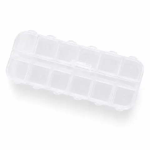 Органайзер пластиковий на 12 комірок 12,8 x 4,3×1,3 см (О-1284)