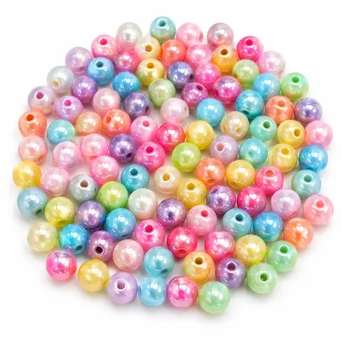 Жемчуг бусина Микс 8мм 500г (mixG-8/500g)