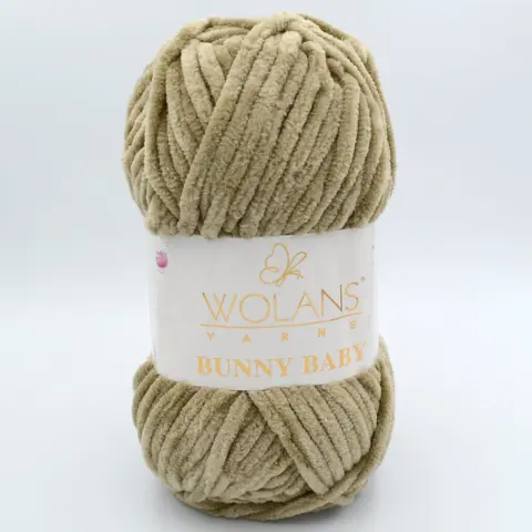 Пряжа Wolans Bunny Baby плюшева бежева 100 г 120 м (W100/29)