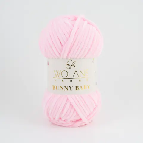 Пряжа Wolans Bunny Baby плюшева рожева 100 г 120 м (W100/05