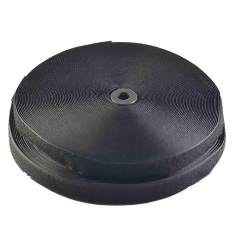 Пришивна липучка 2.5 см (25 м) М + П Чорна (ПЛ-black/25)