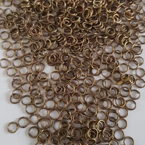 Соединительные кольца медного цвета одинарные 4 мм 25 г (СК4-25/copper)