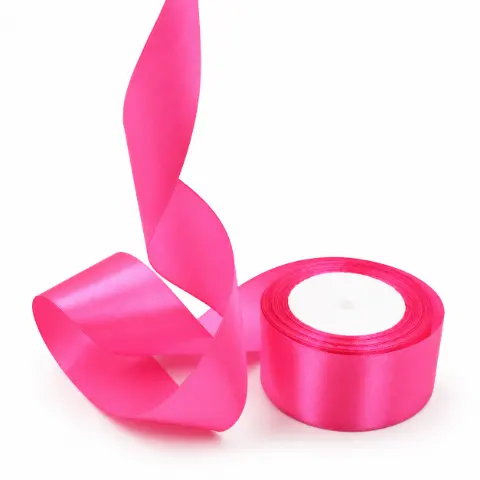 Стрічка атлас рожева 2,5 см (pink/03)