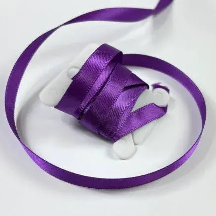 Стрічка атласна фіолетова 0,5 см № 45 29 (05-violet/02)