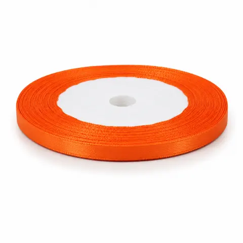 Стрічка атласна помаранчева 0,5 см 23м (05-orange/03)