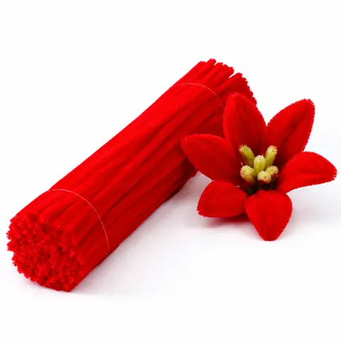 Синельний дріт 100шт червоний 30 см СC112 (СП/red/03)