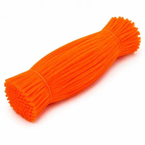 Синельний дріт 100шт помаранчевий 30 см (СП/orange/05)