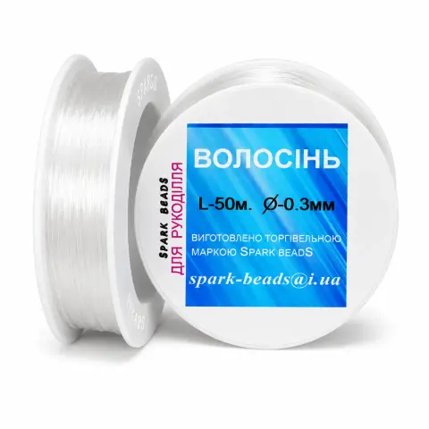 Леска 0,3 для бисера прозрачная (ВЛ003)