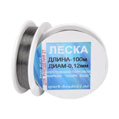 Волосінь (ліска) 0,18 мм сірого кольору 100м (В018С)