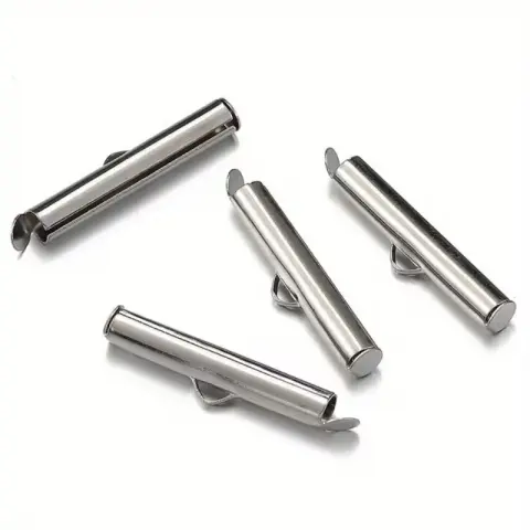 Затискач-кінцевик для стрічок/браслетів 13mm 100шт сталь (13mm/sT/100) (13mm-100/grey)